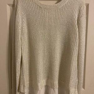 White, sparkly, long sleeve